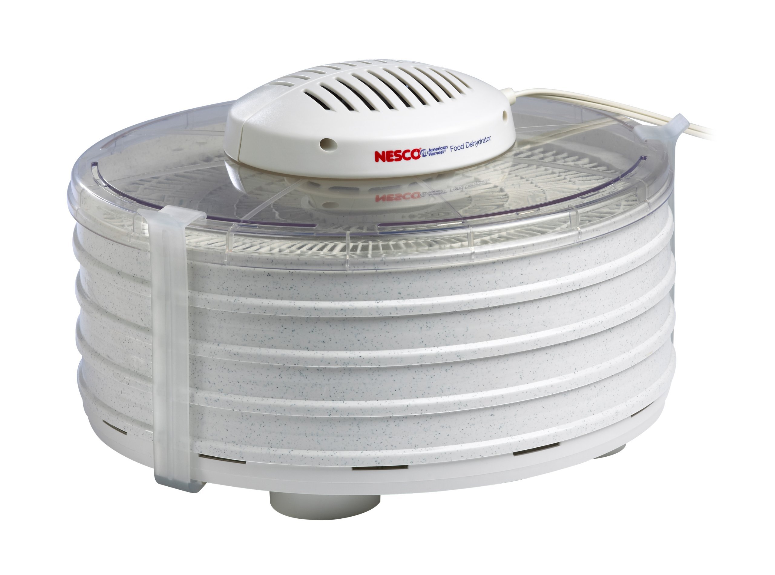 NESCO Food Dehydrator, 4 Trays, Speckled White