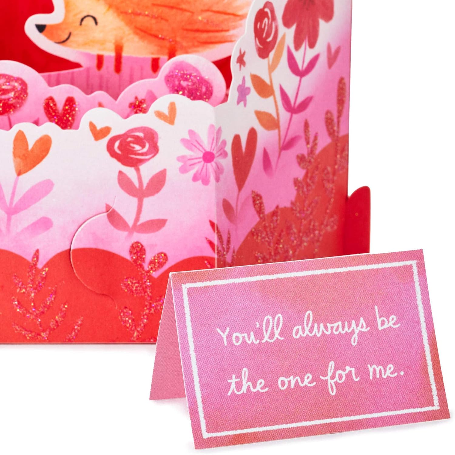 Always The One for Me 3D Pop-Up Love Card from Hallmark, Red & Pink, 24cm by 16.6cm - Image 5