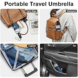G4Free 42 Inch Eco Windproof Folding Umbrella for
