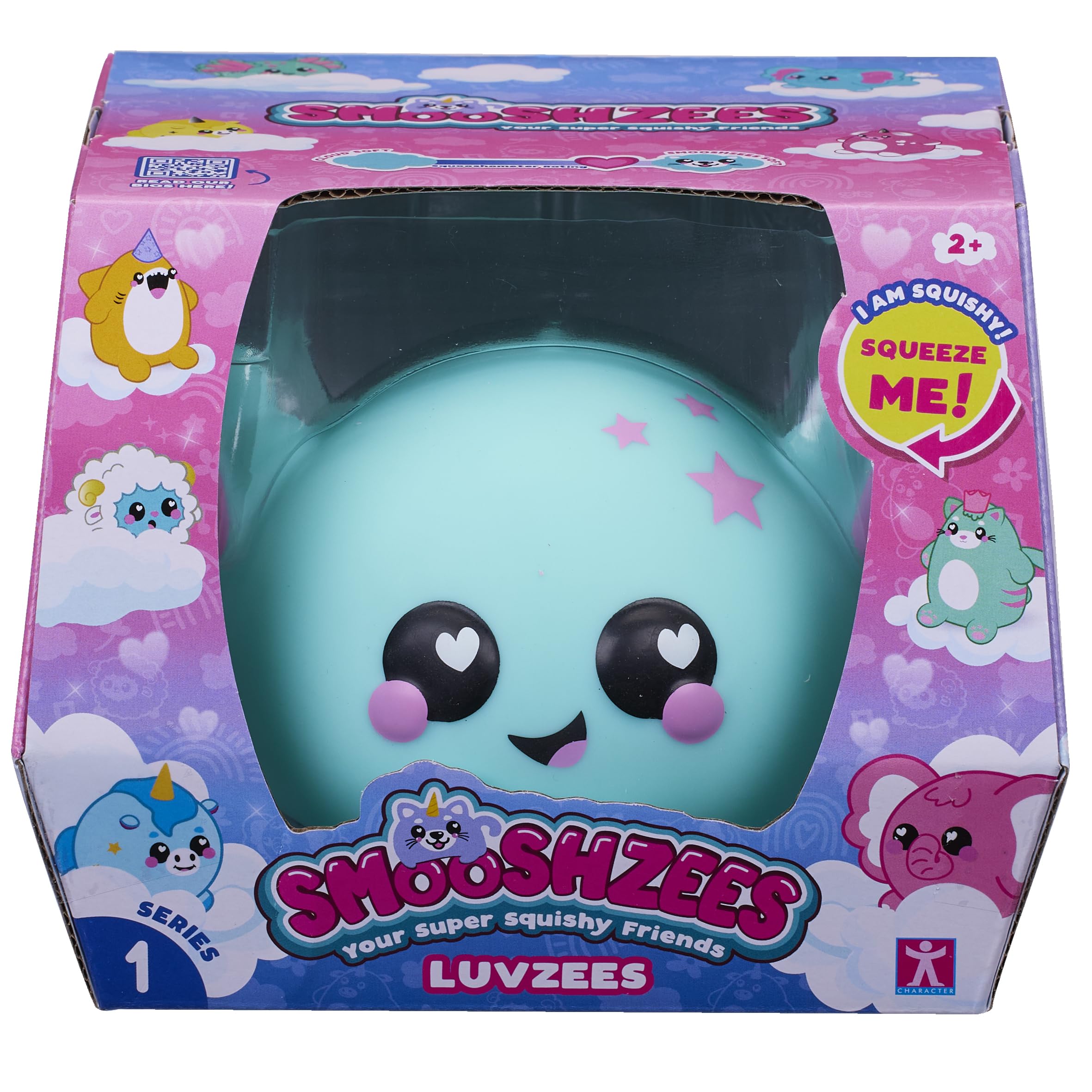 Smooshzees Luvzees, Noodle, Green Axolotl, Collectable Characters, Supersoft, Cuddly and Squishy!