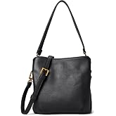 HOBO Women's Starr Convertible Compact Shoulder Bag | Leather, Removable Crossbody Strap, Top Zip Closure, Hidden Magnet Pockets, Compact Size