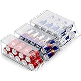 Sorbus Fridge & Pantry Can Organizer - 3 Size Dispenser for Standard, Skinny Cans & Water Bottles