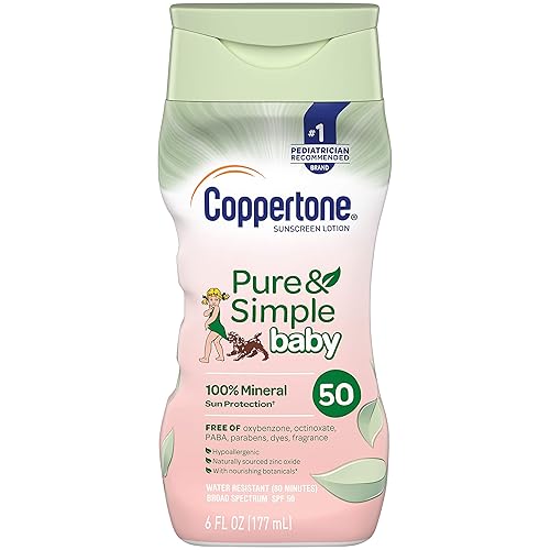 Coppertone Pure Simple Baby SPF 50 Mineral Based Sunscreen