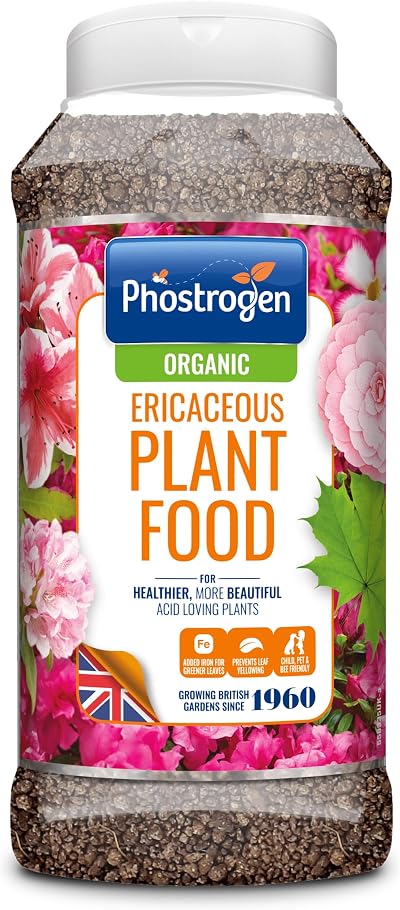Phostrogen Ericaceous Plant Food 800g Iron Rich Organic for Acid Loving Plants