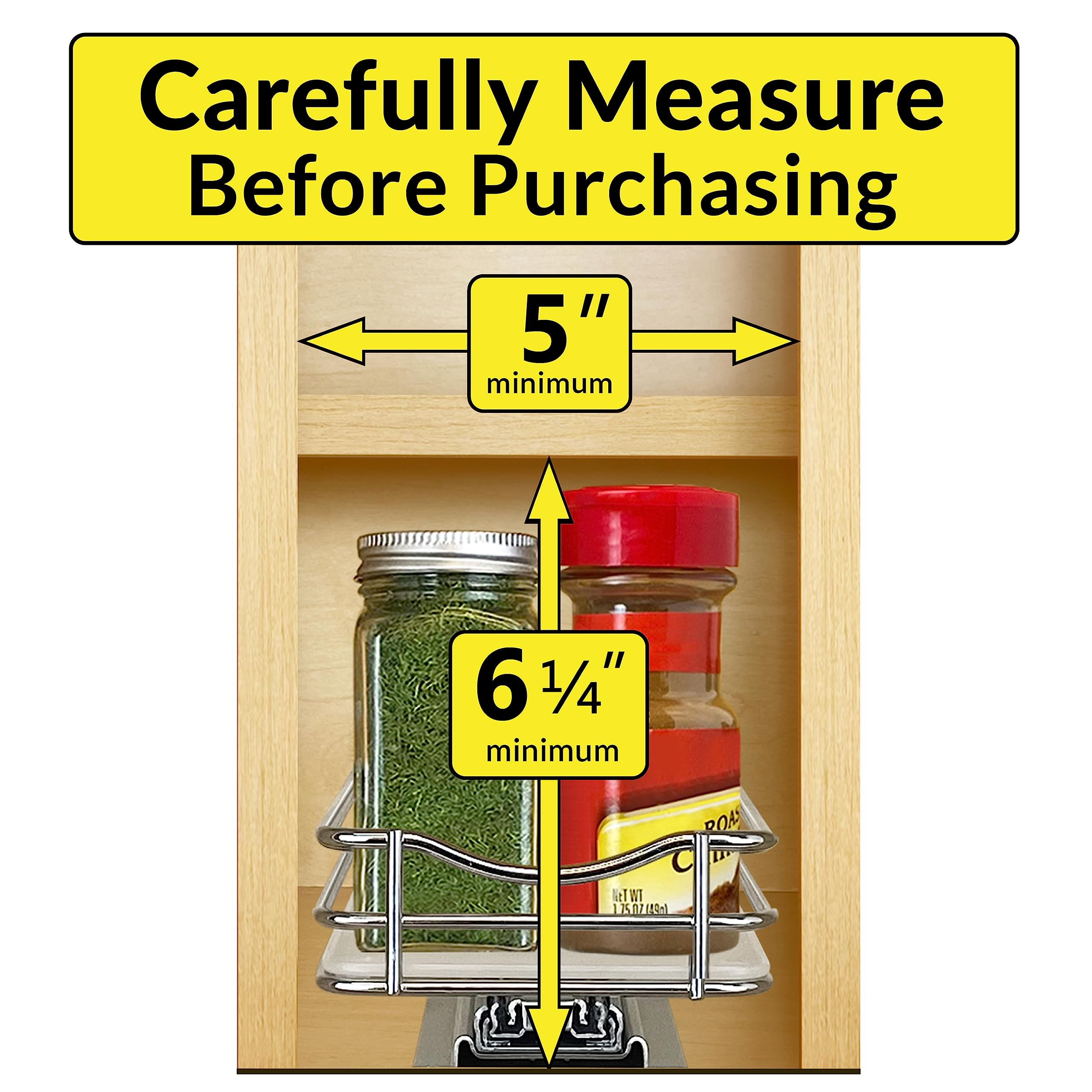 Mua LYNK PROFESSIONAL® Pull Out Spice Rack Organizer for Inside Kitchen ...