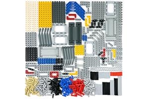 BROTEX Technical Parts Pieces Sets Liftarm Beams Bricks Bulk Axles Pins Panels Frame Beams Connectors, 580 Pieces Compatible with Technic-Block MOC Buildings Toys for Boys Adults Kids Age 6+