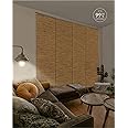 GoDear Design 99.99% Blackout Adjustable Sliding Vertical Blinds 45.8"- 86" W x 96" H, Extendable Window Blinds for Sliding Glass Doors and Patio Doors, Trimmable Panel Curtains, Afterglow