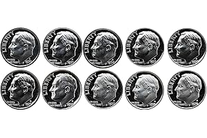 1970 S - 1979 S Roosevelt Dimes Gem Proof Run 10 Coins US Mint Decade Lot Complete 1970's Set Uncirculated