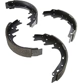 BOSCH BS582 Blue Drum Brake Shoe Set - Rear | Compatible with Select Ford Bronco, E-150 Econoline, F-150