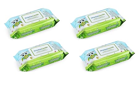 Mamaearth Organic Bamboo Based Wipes (White, 4) - Set of 72 Pieces