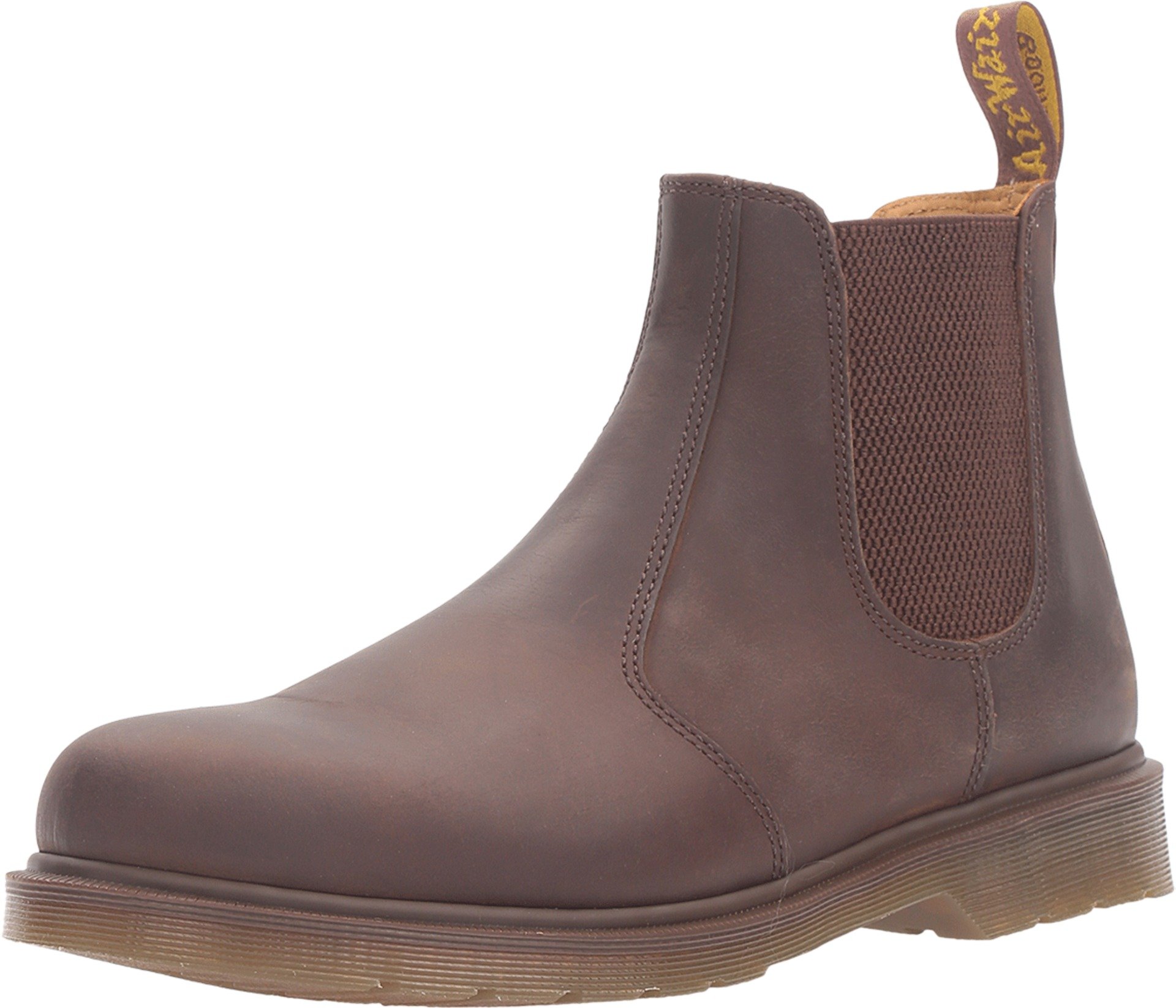 Dr. Martens Men's Chelsea Boots Amphibians, Dark Brown Crazy Horse, 10.5 US Image
