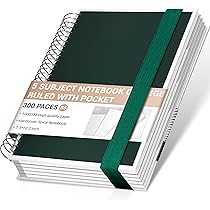 Amazon.com : Yoment 5 Subject Notebook with Dividers B5