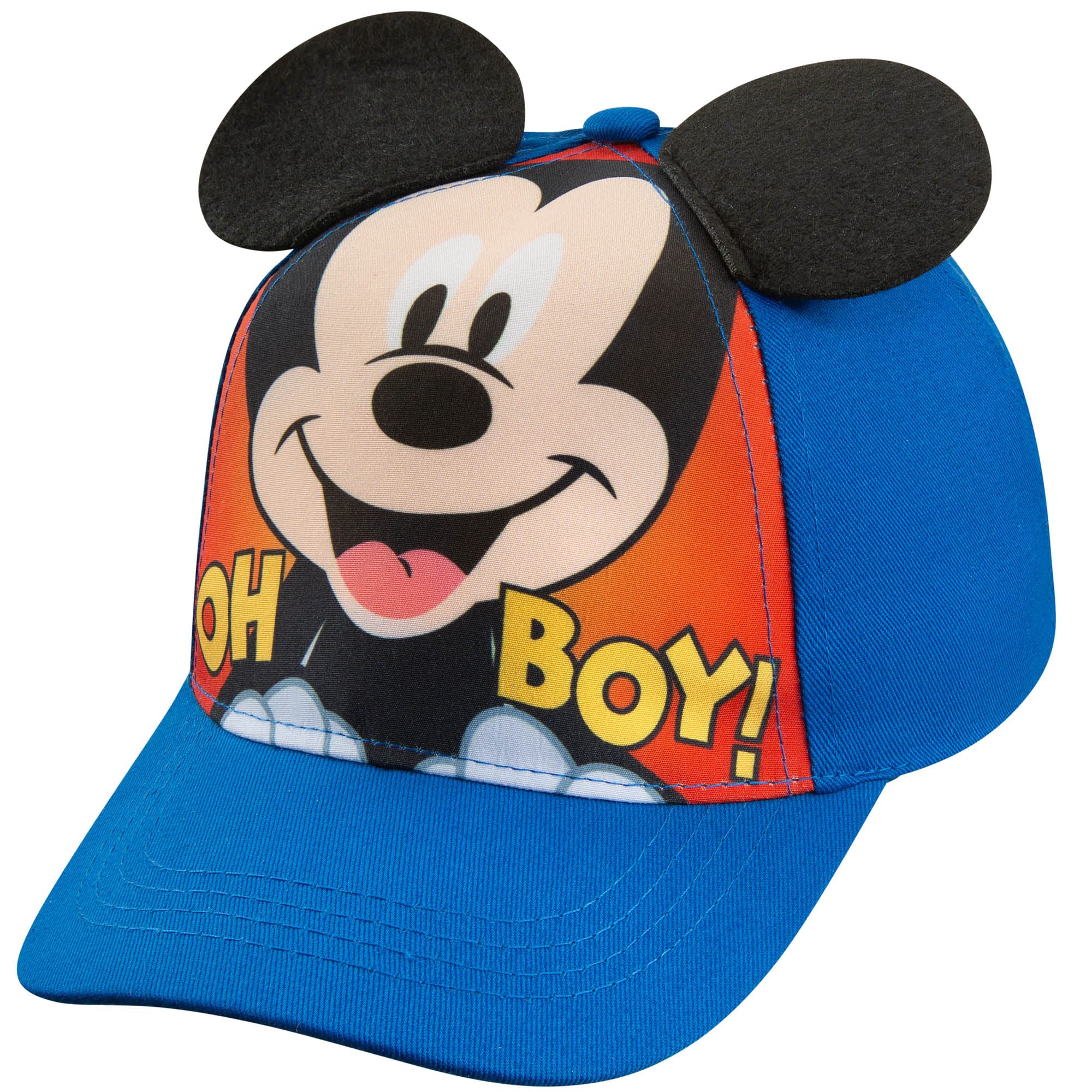 Mickey Mouse Boys Baseball Cap - Comics and 3D Pop Out Ears- Toddler Boys 2-4 Years