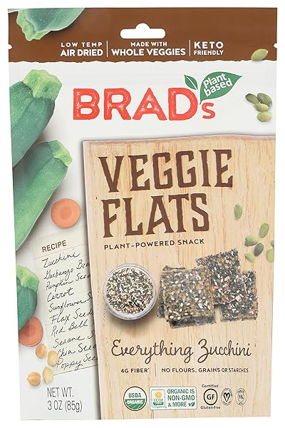 BRAD’S RAW ORGANIC EVERYTHING ZUCCHINI VEGGIE FLATS, 3 OZ