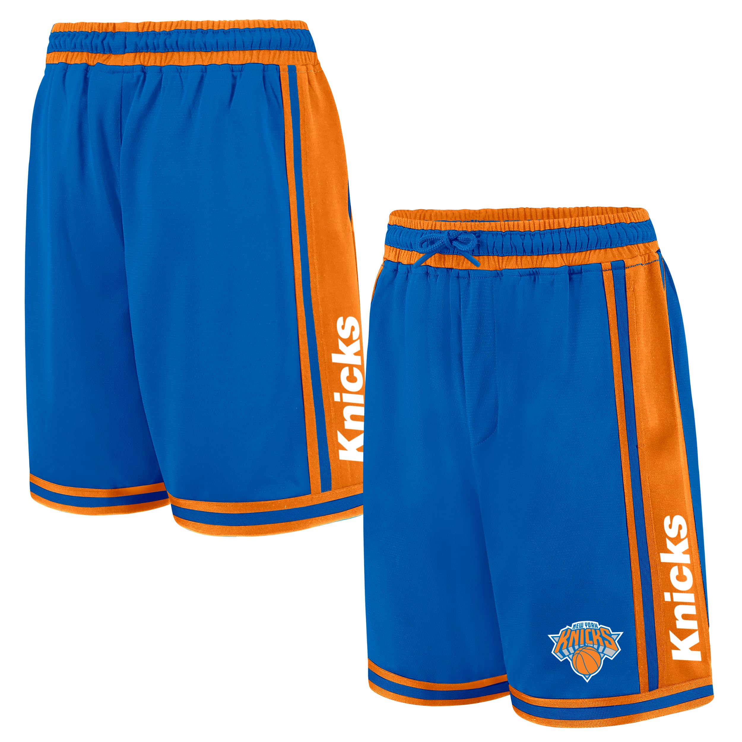 Ultra Game NBA Official Men's Classic Basketball Shorts, New York Knicks, Team Color, XXX-Large Image