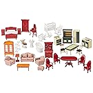 Melissa & Doug Classic Victorian Wooden and Upholstered Dollhouse Furniture (35 pcs)
