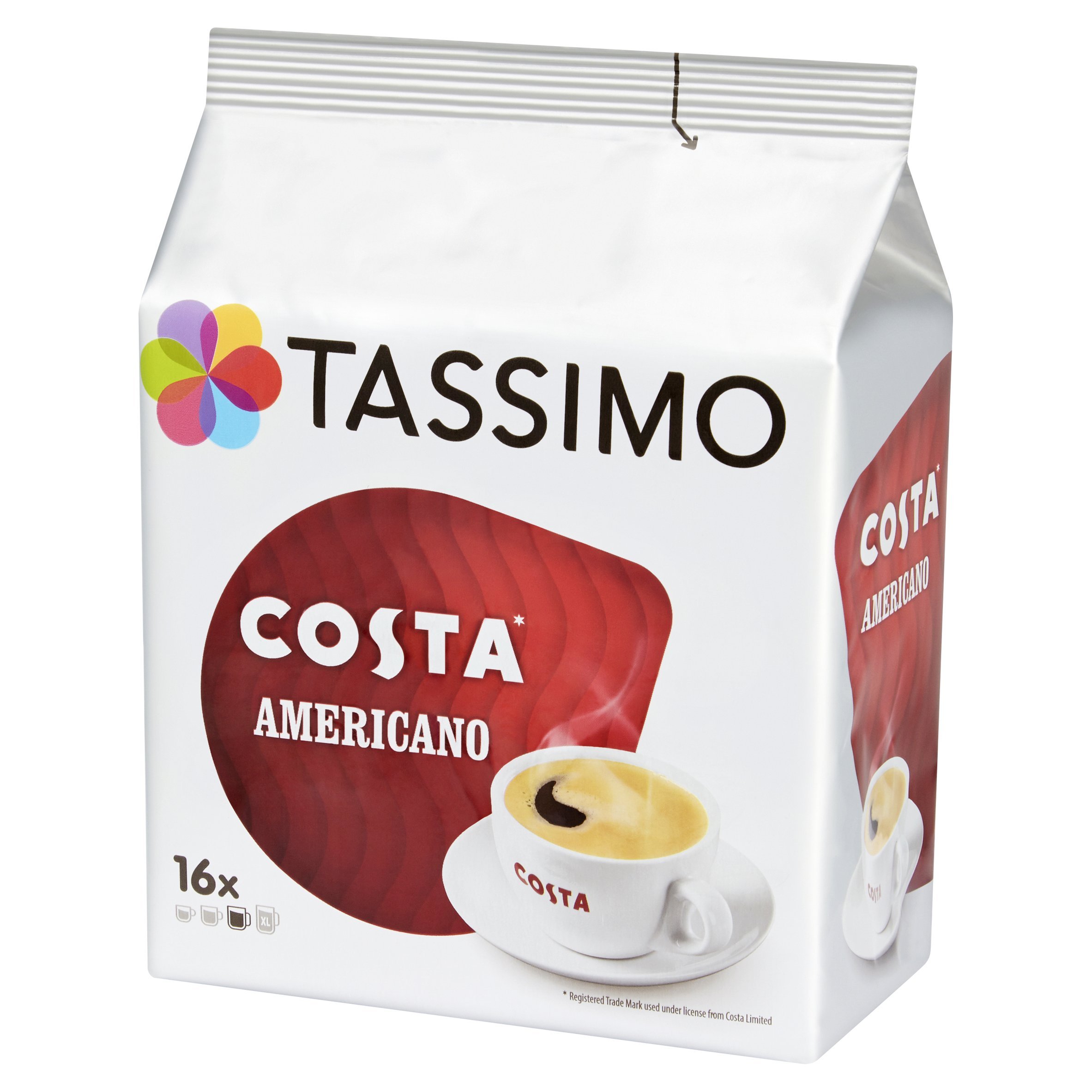 TASSIMO Costa Americano 16 T DISCs (Pack of 5, Total 80 T DISCs