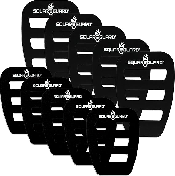 SquareGuard Pocket Square Holder (Variety 10Pack) For Men