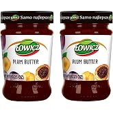 Lowicz Powidla Plum Butter 280 g (Pack of 2). Product from Poland.