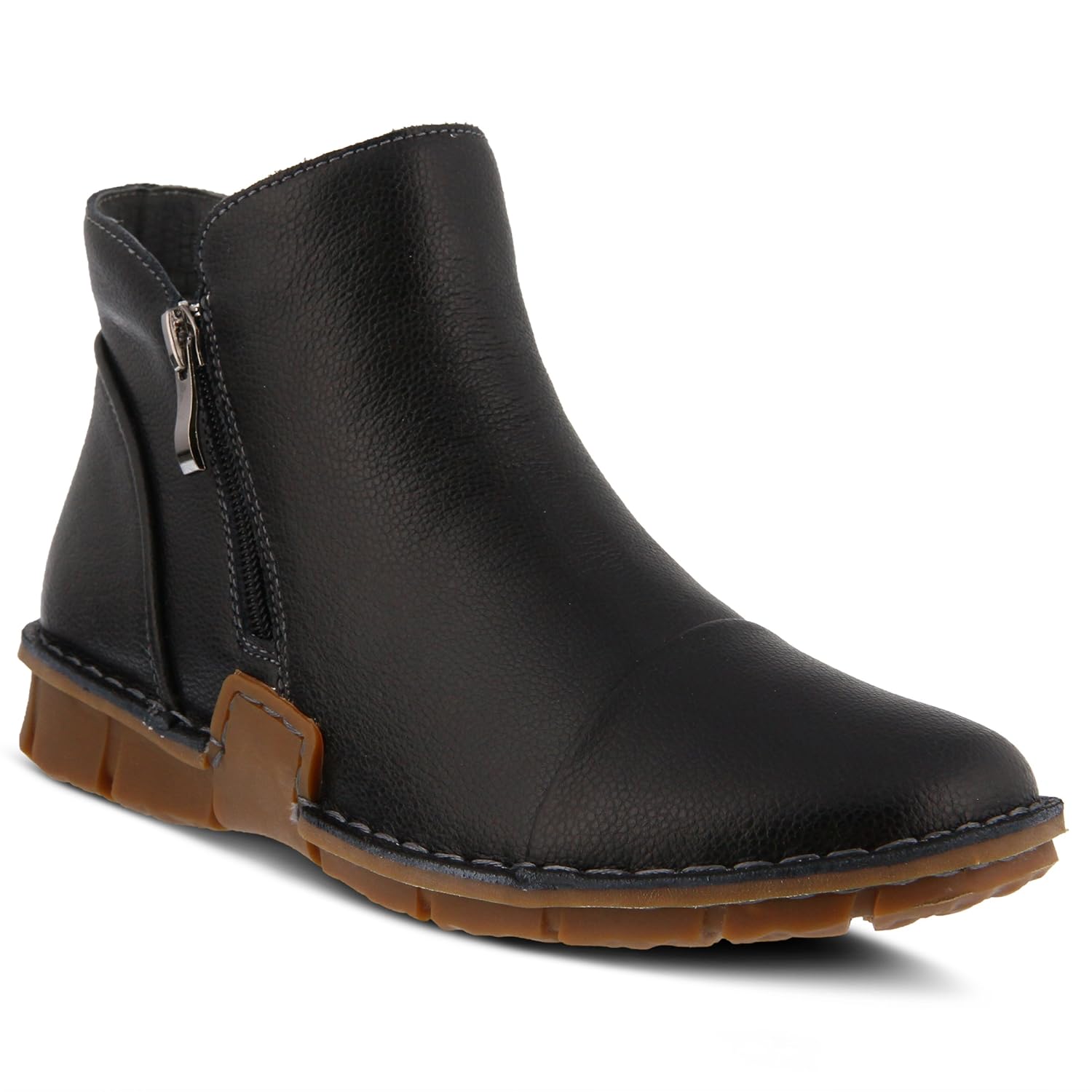 white ankle leather boots