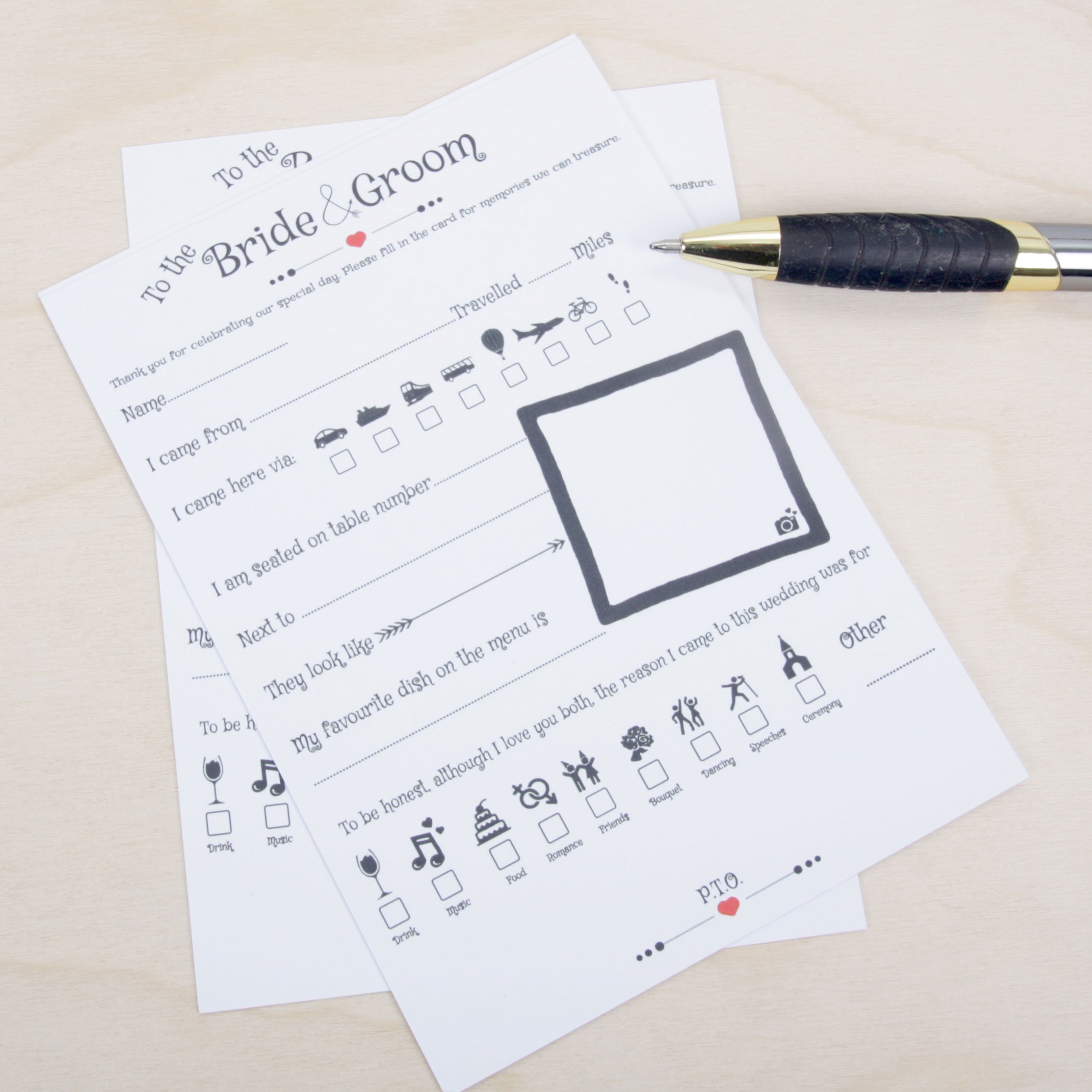 20 x Advice for the Bride & Groom Cards (A6 size) - Wedding Advice Cards for Reception- Keepsake Favour Cards, Ideal as Advice For The Bride or Advice to the Bride and Groom - Eco Friendly Printing