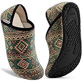 VIFUUR House Slippers for Women Men Slip on Indoor Barefoot Slipper Socks Fuzzy Cozy Sock Shoes for Home Bedroom Travel