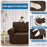 XINEAGE 2 Seater Sofa Cover Jacquard Stretch Slipcover Non Slip Washable view 4