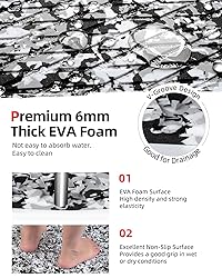 Abahub EVA Foam Boat Decking 96''x47'' Non-Slip