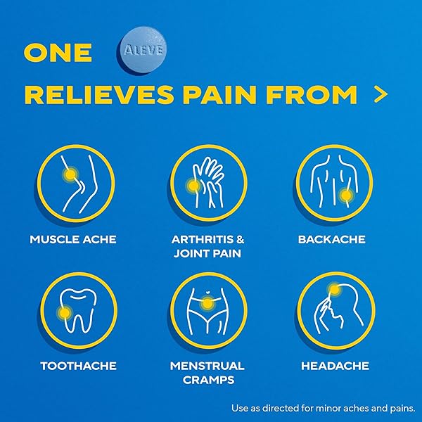 ALEVE BACK & MUSCLE PAIN RELIEF NAPROXEN SODIUM TABLETS, PAIN RELIEVER & FEVER REDUCER, MEDICINE FOR BODY , 250 COUNT