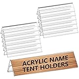 Dingelex 12 Pack Acrylic Desk Name Plate