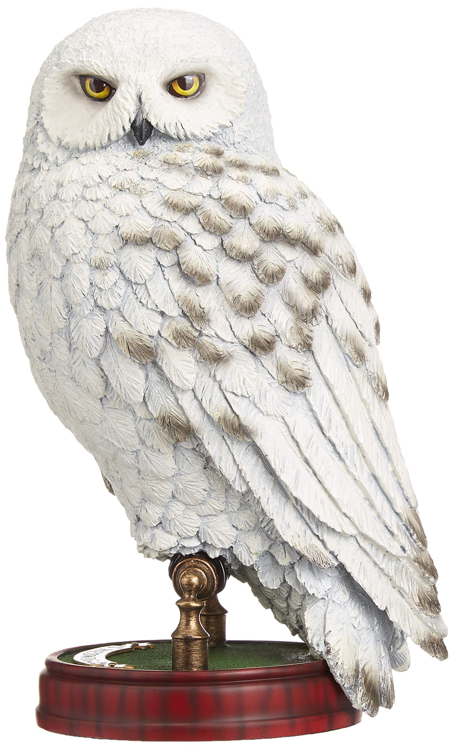 The Noble Collection Harry Potter Hedwig Sculpture - 9.5in (24cm) Hand Painted Resin Snowy Owl Statue - Officially Licensed Film Set Movie Props Gifts