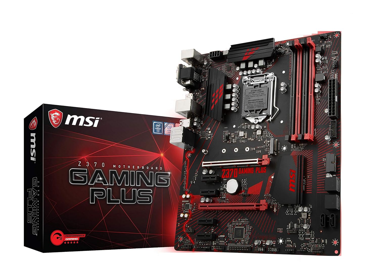 MSI Performance Intel 8th Gen LGA 1151 DDR4 ATX Motherboard (Z370 Gaming Plus) 824142153000 eBay