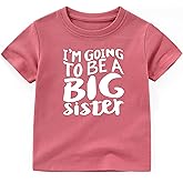 BESDEAR im Going to be a Big Sister Shirt for Girls Promoted to Big Sister Announcement Toddler Shirts Girls Outfit