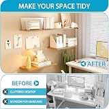WELDUN 6 Pack Metal Shelf Brackets 10 cm Heavy Duty Wall Mounted view 5