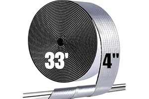 EASEINSTALL Pipe Insulation Wrap Foam Tube Self Adhesive Heat Tape for Water Pipes, Outdoor Foam and Foil Water Pipe Insulation Wrap for Winter