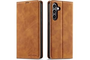 QLTYPRI Case for Samsung Galaxy S26 Plus Case, Premium PU Leather Cover TPU Bumper with Card Holder Kickstand Hidden Magnetic