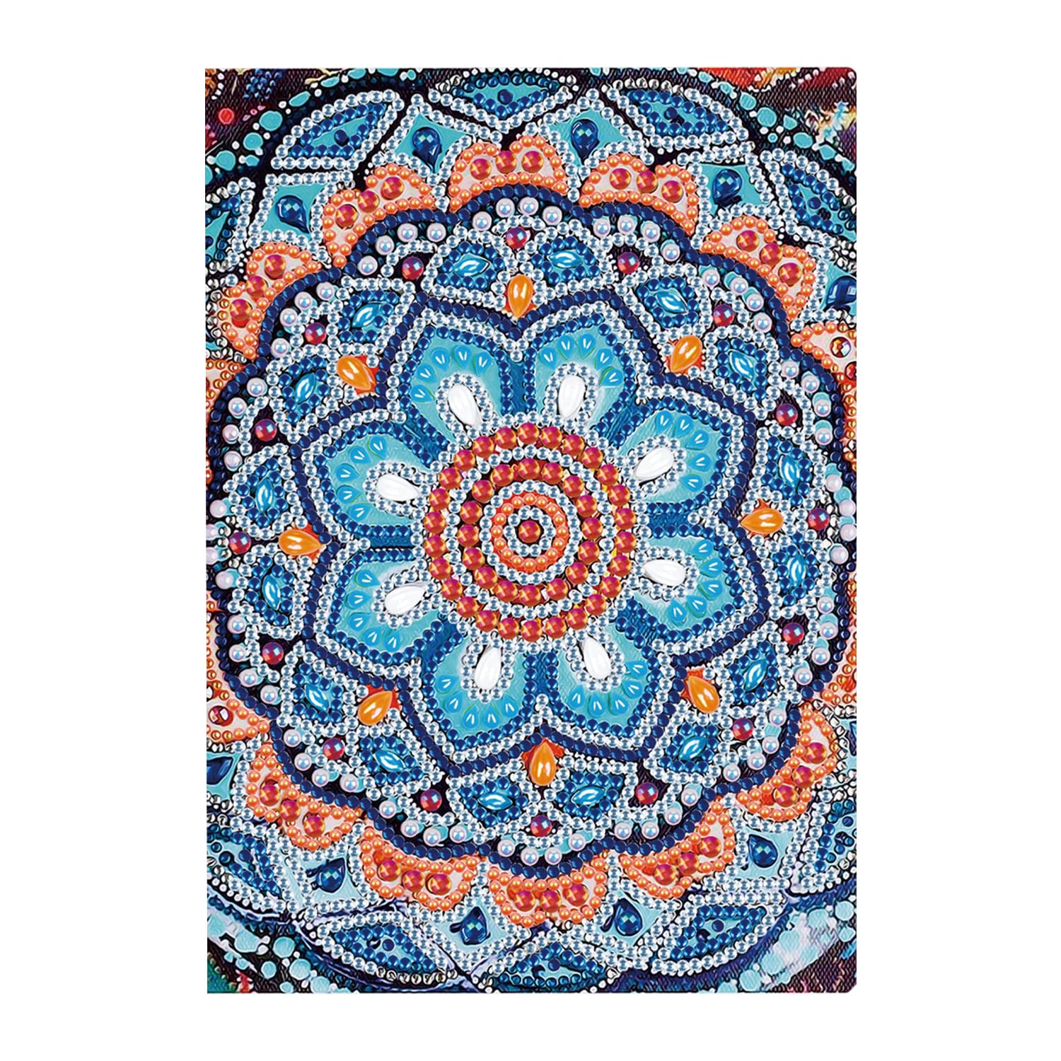 DCIDBEI Diamond Painting Notebook A5 Blank Notebooks Diamond Art Notebook Mandala Writing A5 Notebook Journal Hardcover Secret Diary Girls Sketchbook Diamond Painting Note Book Gift Christmas