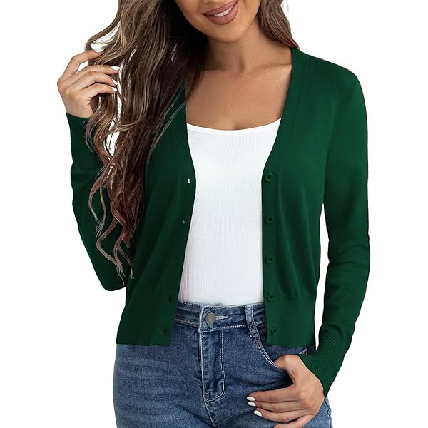 Short Sleeve Cardigan For Women Women's Long Sleeve Knit Sweater