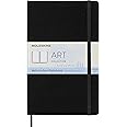 Moleskine Art Notebook, Hard Cover, Large (5" x 8.25") Plain/Blank, Black, 72 Pages