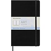 Moleskine Art Notebook, Hard Cover, Large (5" x 8.25") Plain/Blank, Black, 72 Pages