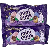 Cadbury Mini Eggs Milk Chocolate Easter Candy Pack of 2 x 9oz Bags of Chocolate Easter Eggs. Cadbury Eggs Easter Egg Candy by