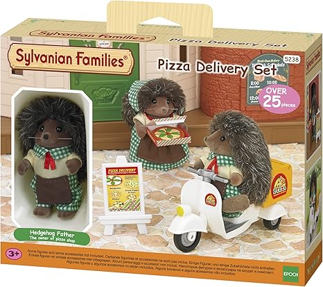 sylvanian families pizza delivery set