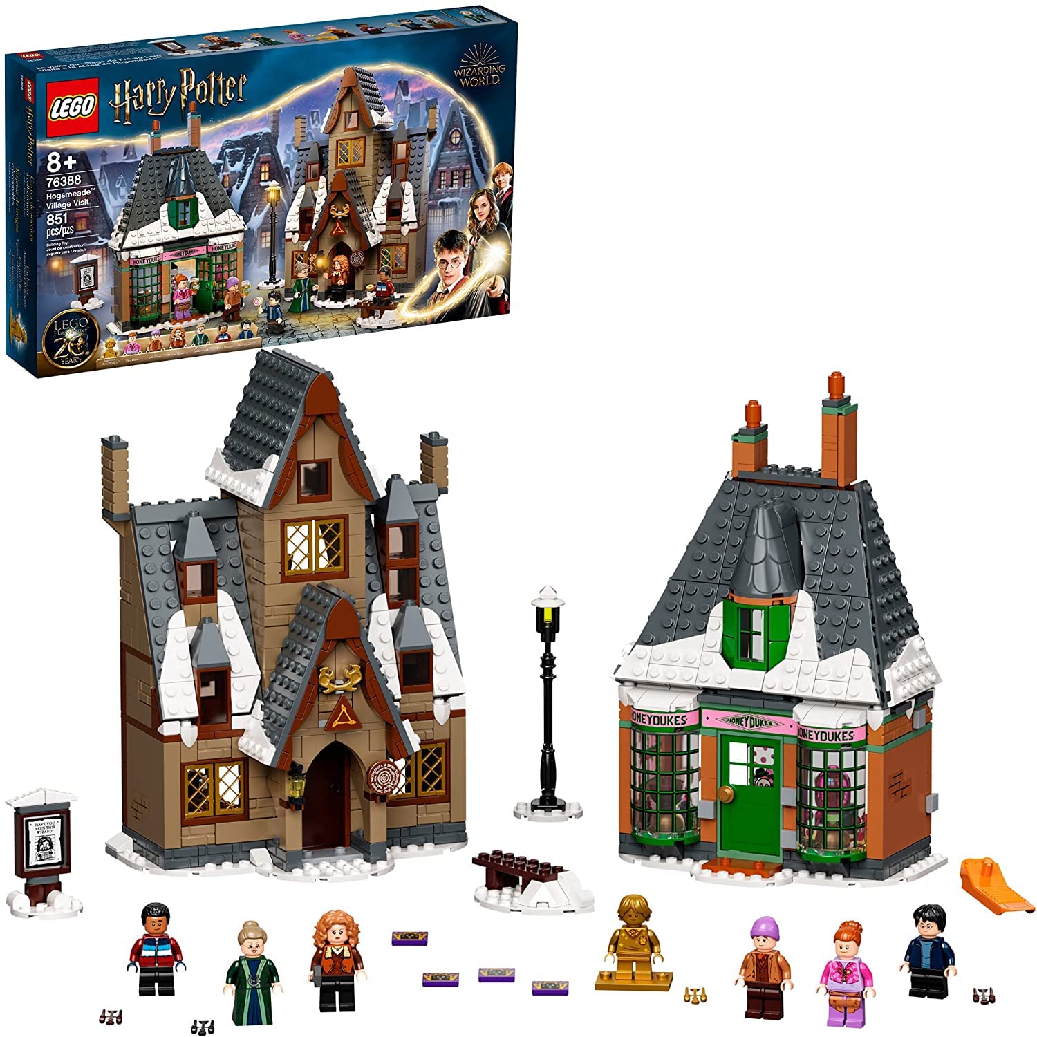 LEGO Harry Potter Hogsmeade Village Visit 76388 Building Kit with Honeydukes Store and The Three Broomsticks Pub; New 2021 (851 Pieces)