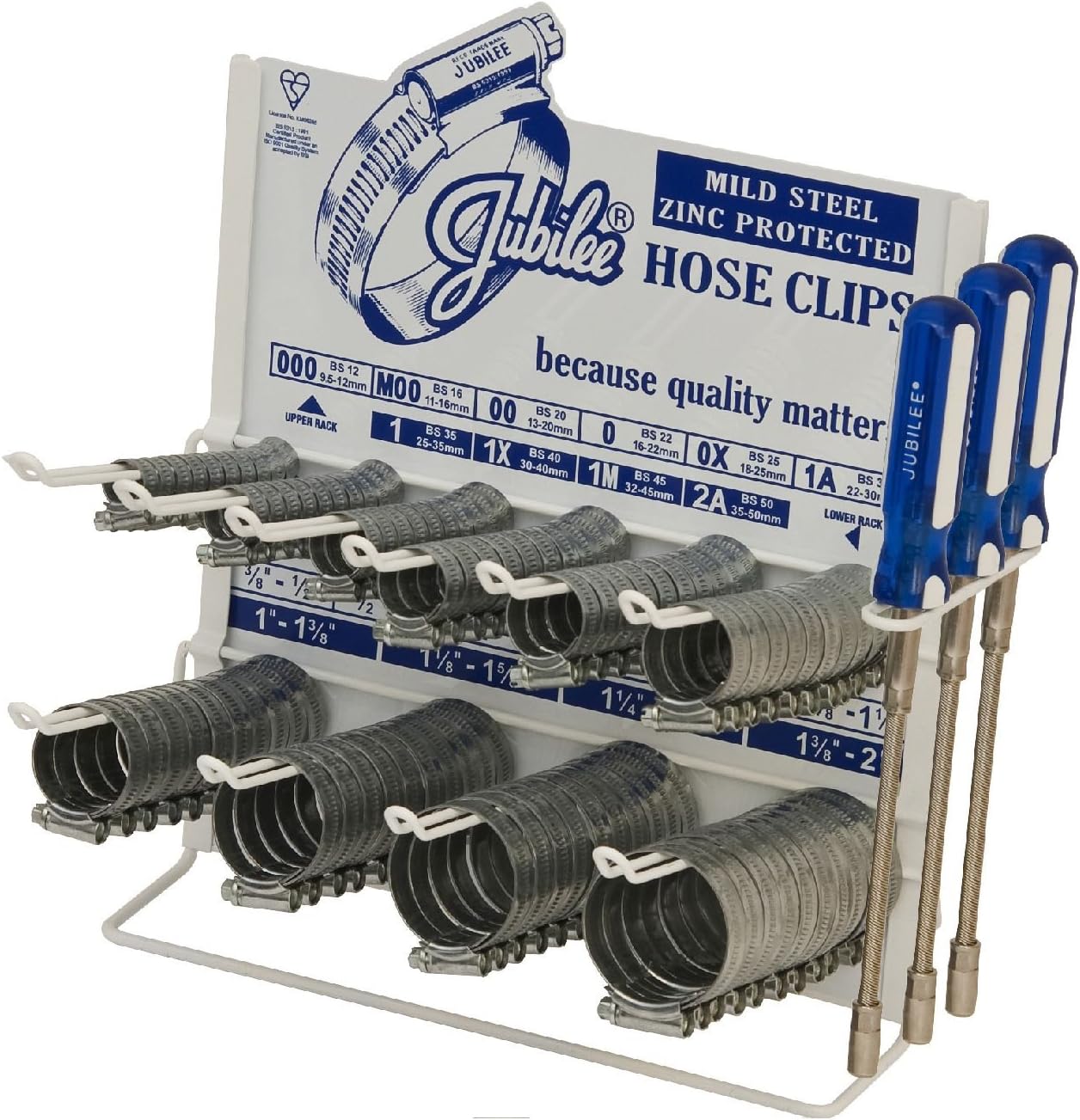 Genuine 1x Jubilee Clip Dispenser With Hose Clip Driver + 100 Clips Tool Work...