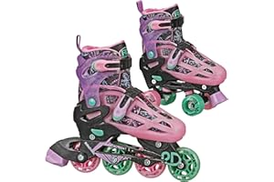 Roller Derby Falcon 2-in-1 Combo Quad and Inline Skates for Kids, Adjustable Sizing