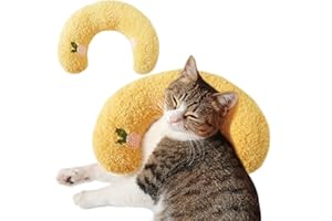 MintCat Cat Pillow, Soft Cat Kneading Cat Pillows for Indoor Cats, Cat Neck Pillow for Comfortable Sleep, Cat Calming Pillow Products, Plush Cat Toy, Washable