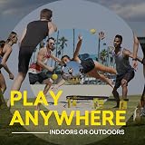 Spikeball Game Set 1 Ball Drawstring Bag Rule Book Sharks Tank Brand Spikeball view 5