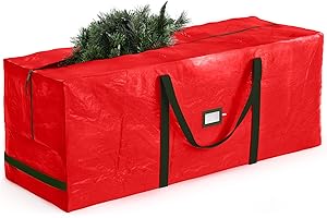 ZOBER 9 Ft Large Christmas Tree Storage Bag - Fits 9 Ft Artificial Trees - PlasticWaterproof Christmas Tree Bag For Storage