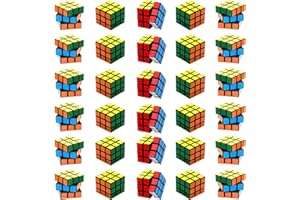 Tehttz 24 Pack 3cm Mini Cubes Set, Puzzle Cubes Mini Cube Puzzle Party Favors Cube for Kids, Magic Cube Speed Puzzle Game Bra