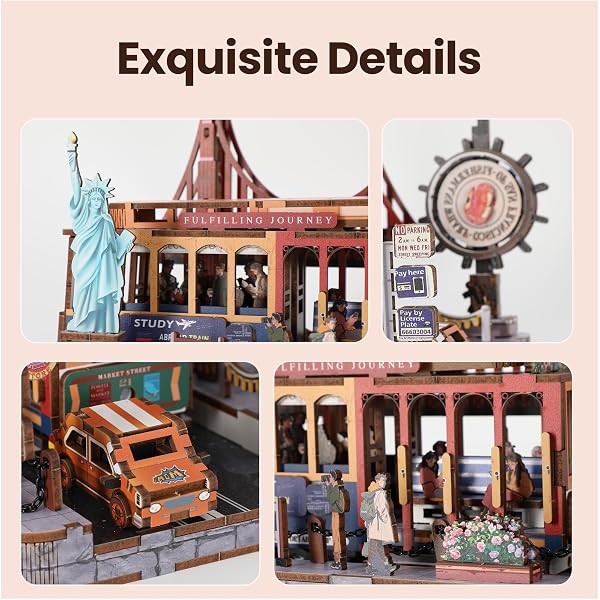 BOOK NOOK KIT – DIY MINIATURE HOUSE KIT FOR ADULTS, DOLLHOUSE BOOKNOOK TINY HOUSE BOOKSHELF DECOR 3D WOODEN PUZZLE STREET MODEL, IDEAL GIFT FOR BOOK LOVERS, FAMILY, FRIENDS (DANGDANG CAR)